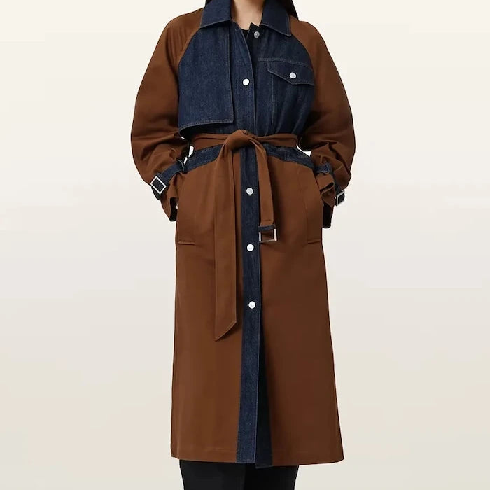 AllSaints pamuklu kadın trençkot DAYLY TRENCH