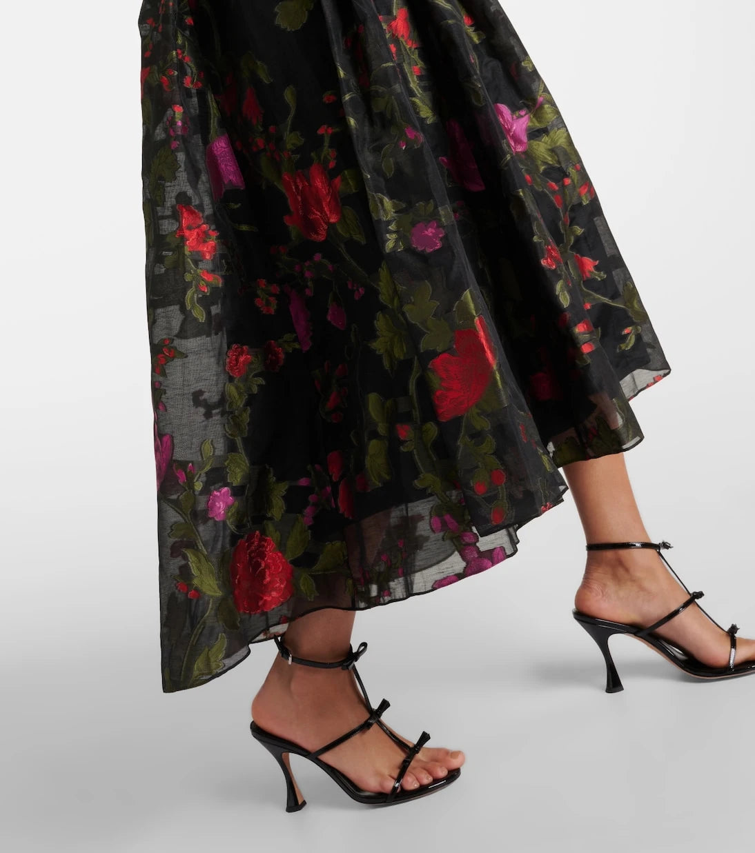 Erdem - Floral organza midi dress
