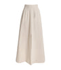 Palmer//Harding Ivory Denim Resilient A-Line Maxi Skirt