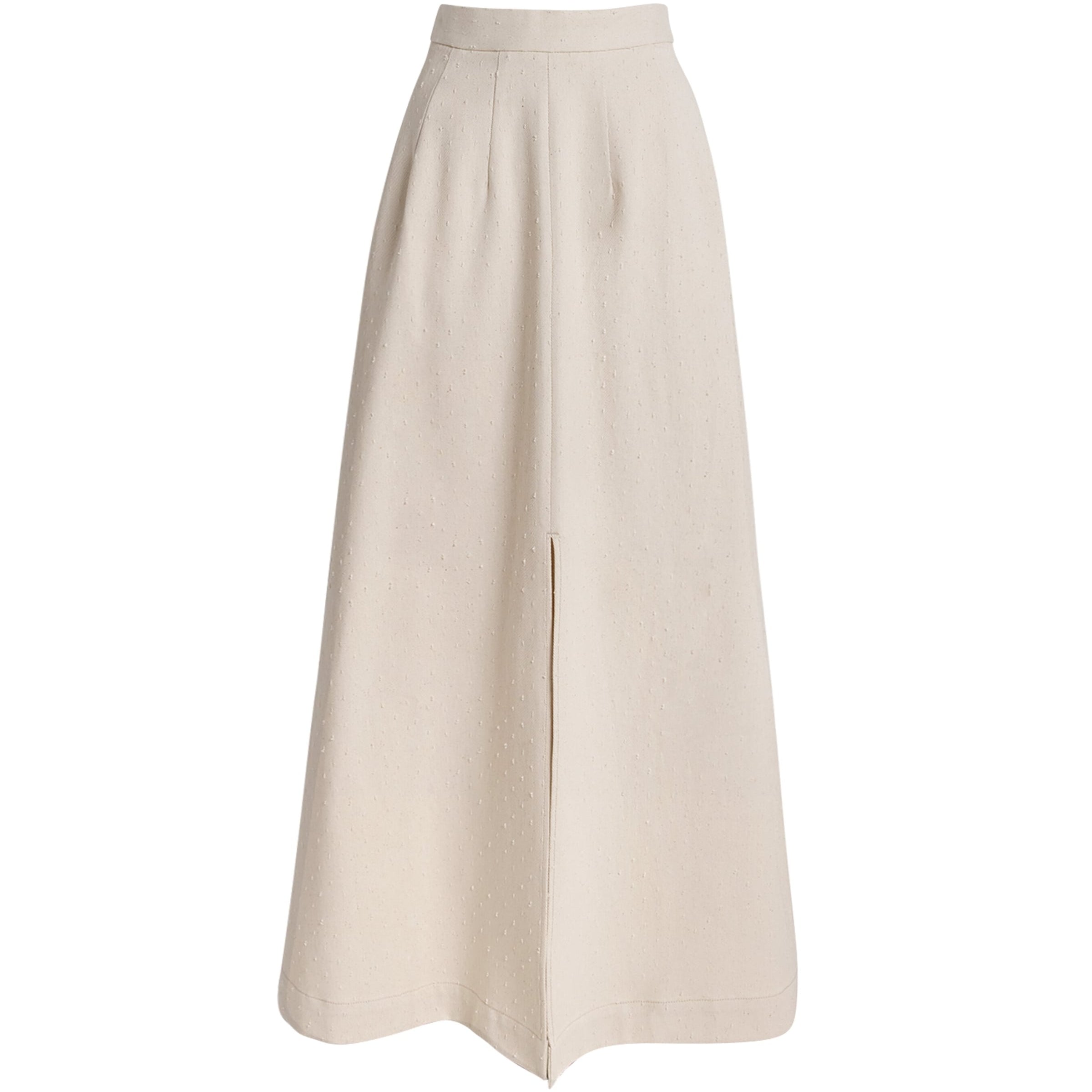Palmer//Harding Ivory Denim Resilient A-Line Maxi Skirt