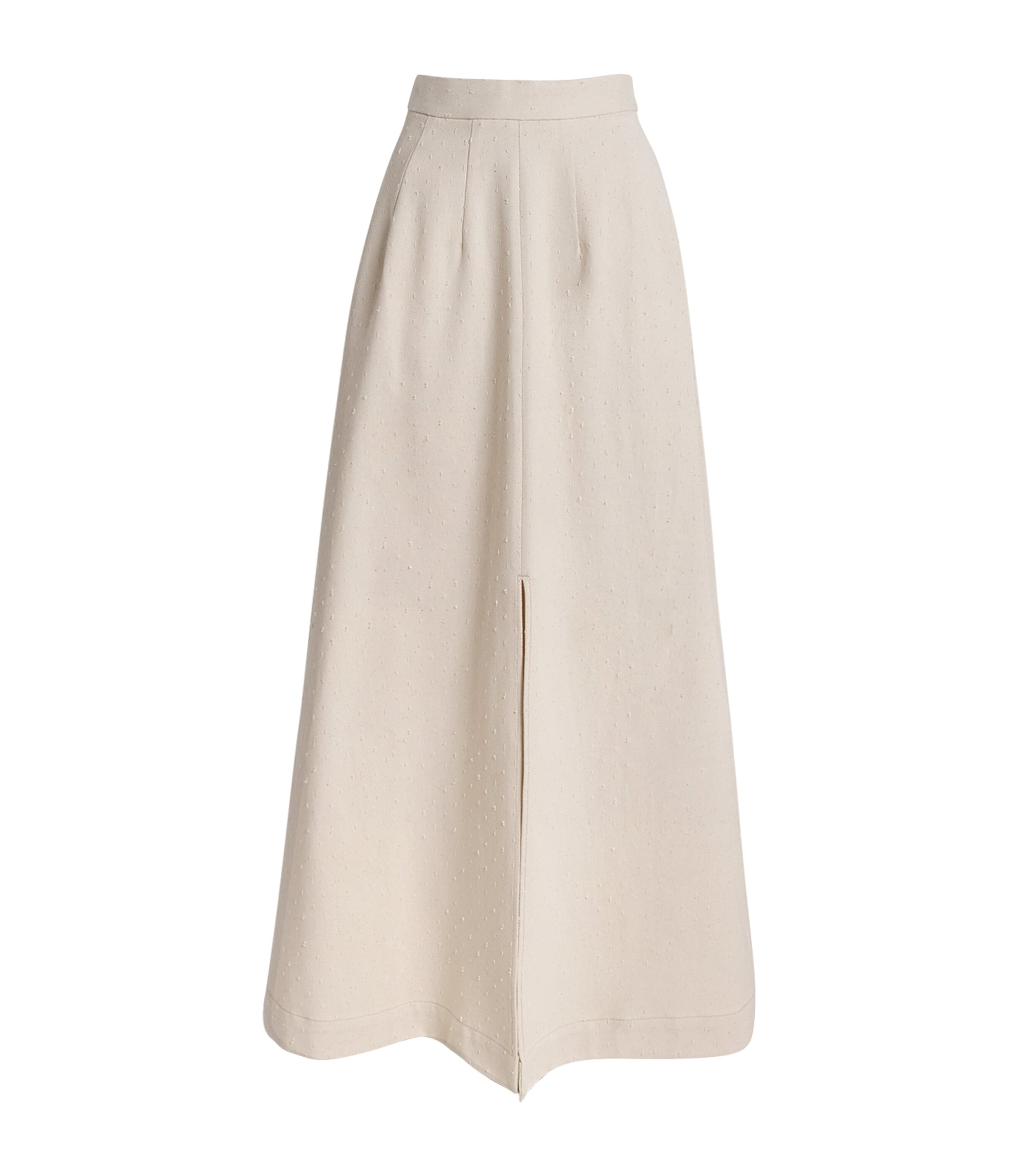 Palmer//Harding Ivory Denim Resilient A-Line Maxi Skirt
