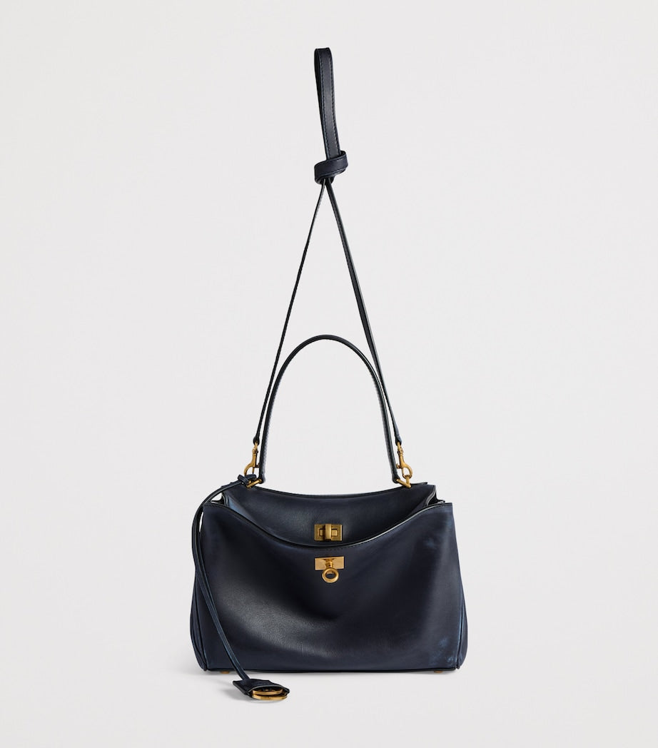 Blue Small Calfskin Rodeo Shoulder Bag