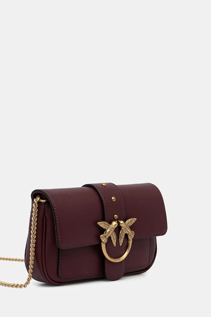 Pinko kadın deri crossbody çanta
