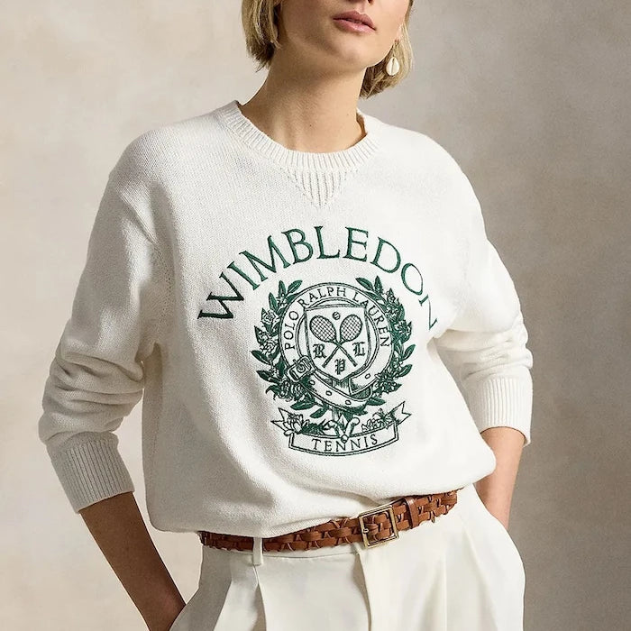 Polo Ralph Lauren Wimbledon Pamuklu Kadın Kazak