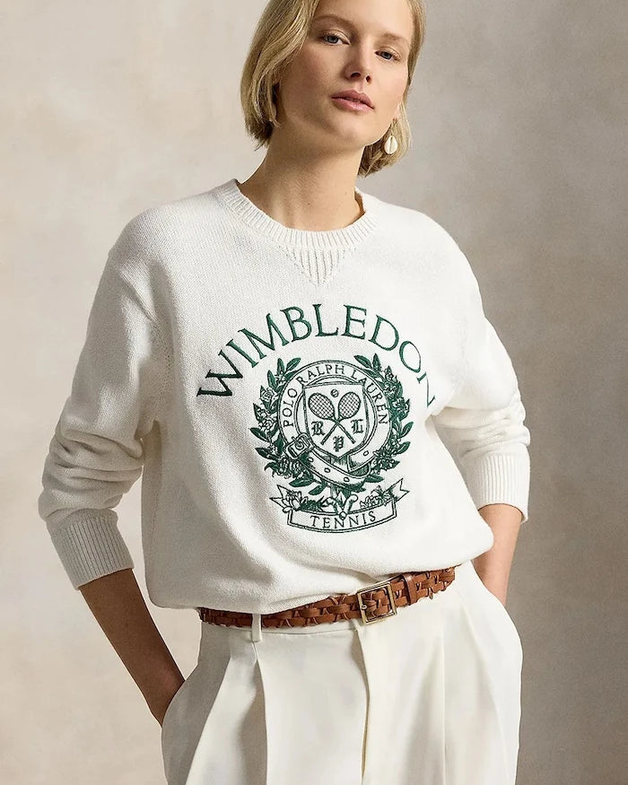 Polo Ralph Lauren Wimbledon Pamuklu Kadın Kazak