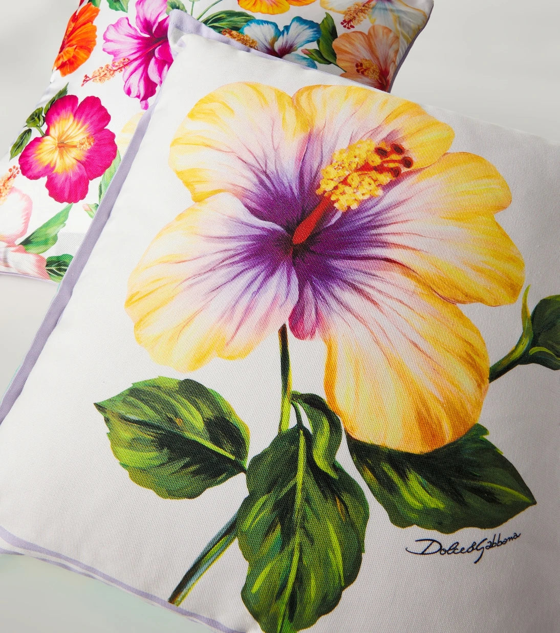 Dolce&Gabbana Casa - Floral silk twill cushion