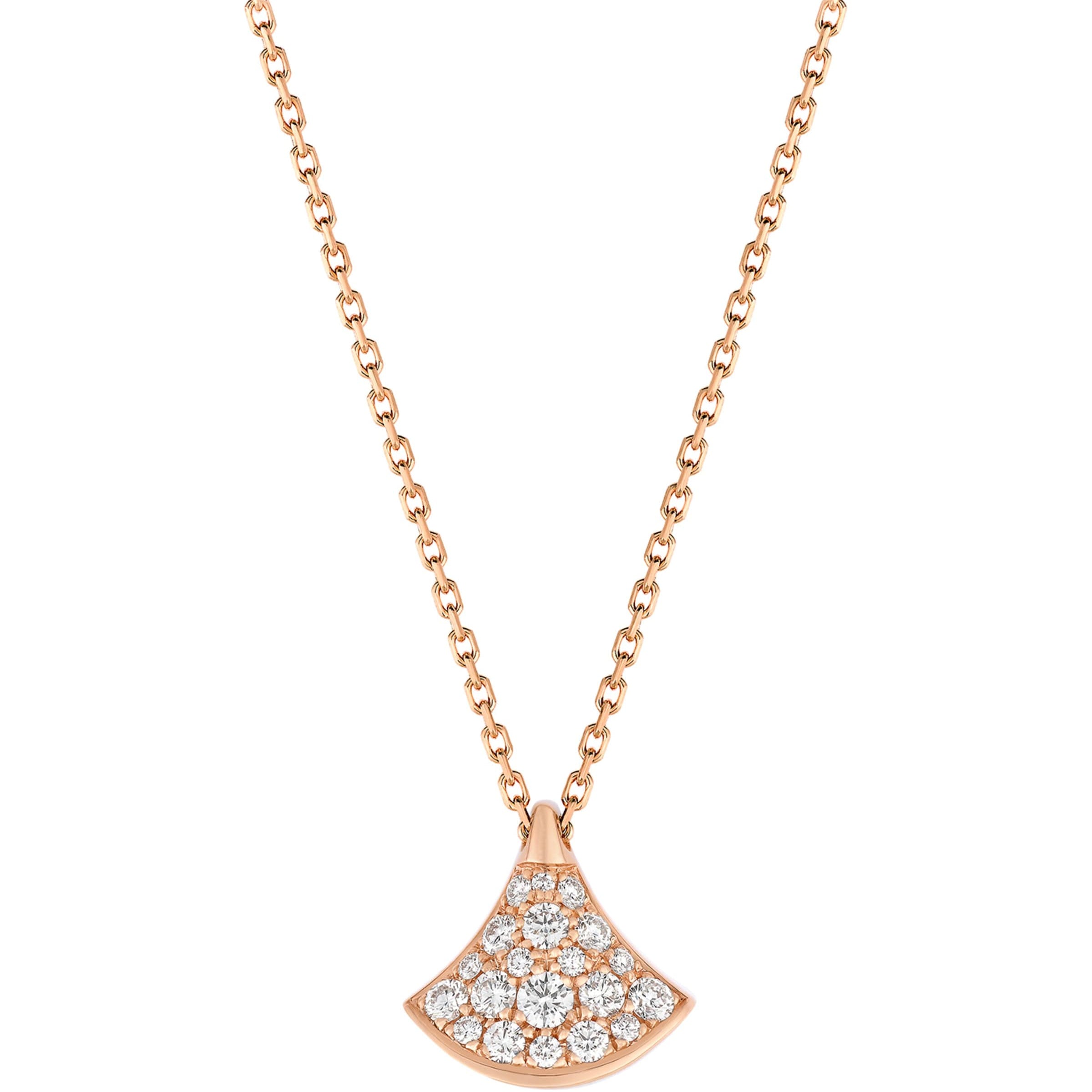 Rose Gold and Diamond Divas' Dream Pendant Necklace