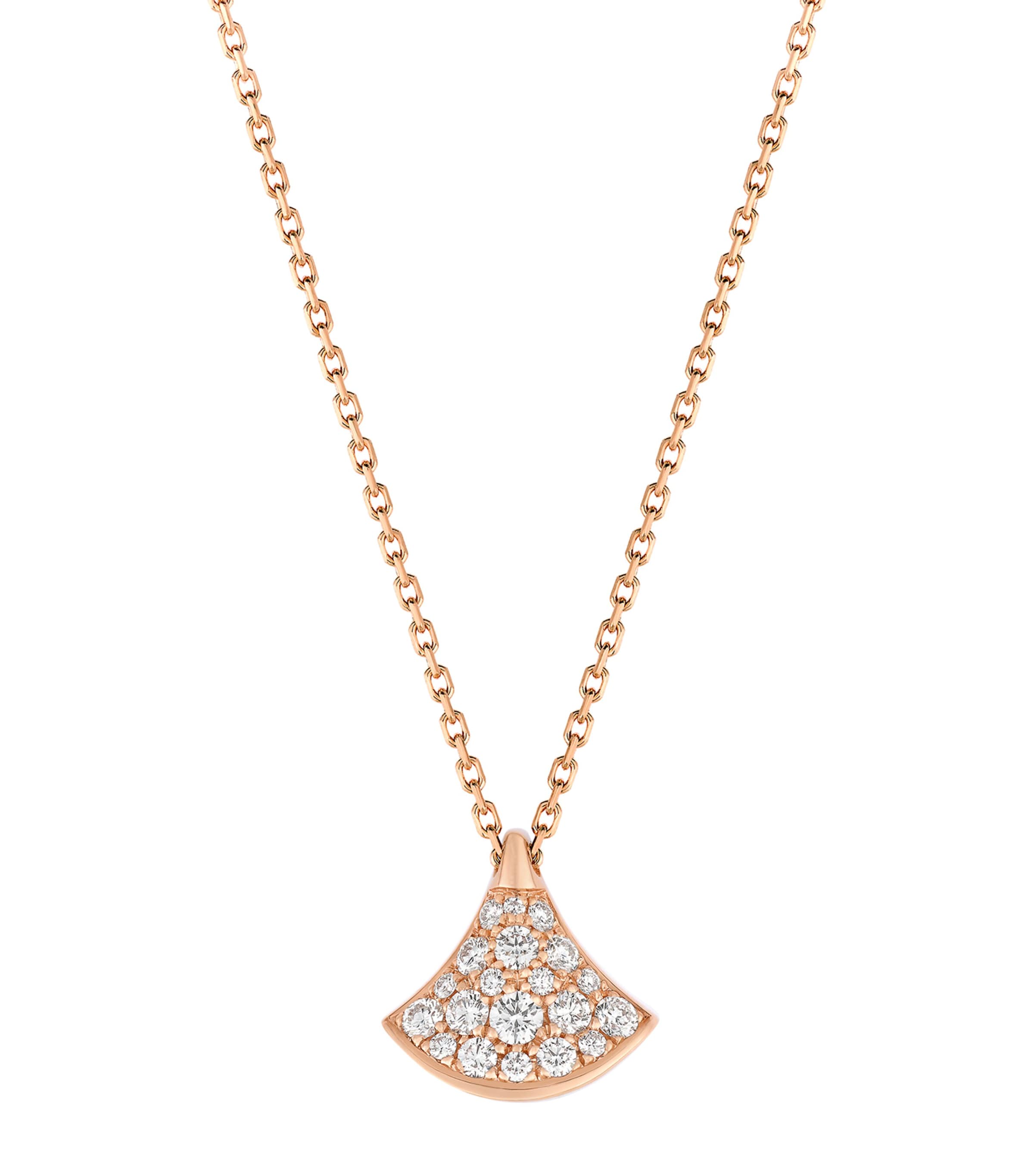 Rose Gold and Diamond Divas' Dream Pendant Necklace