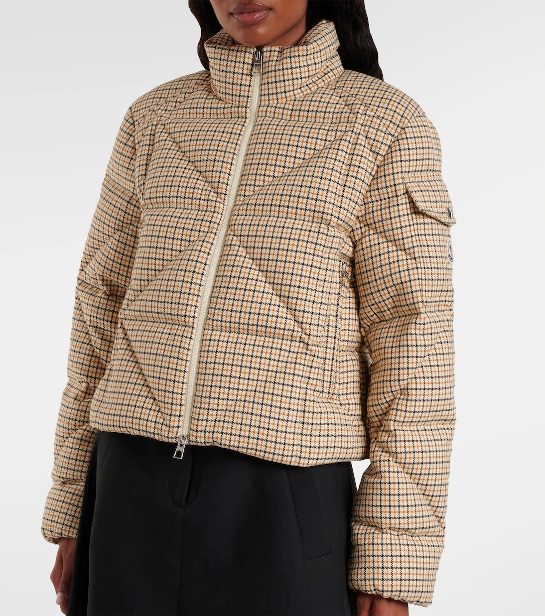 Moncler - Keros checked quilted down jacket