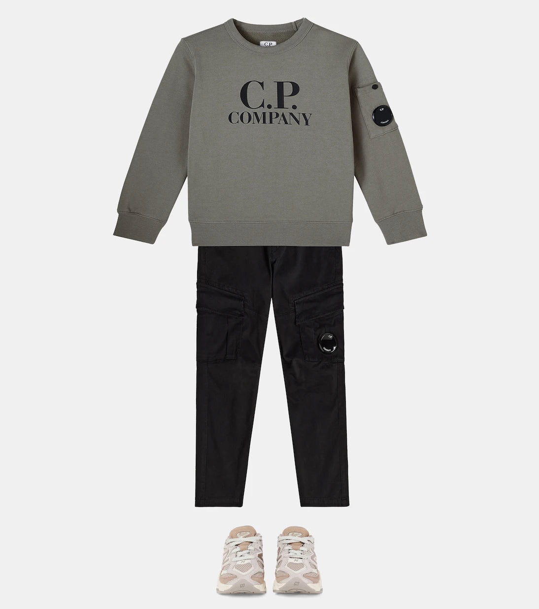 C.P. Company Kids - سويت شيرت قطني بشعار