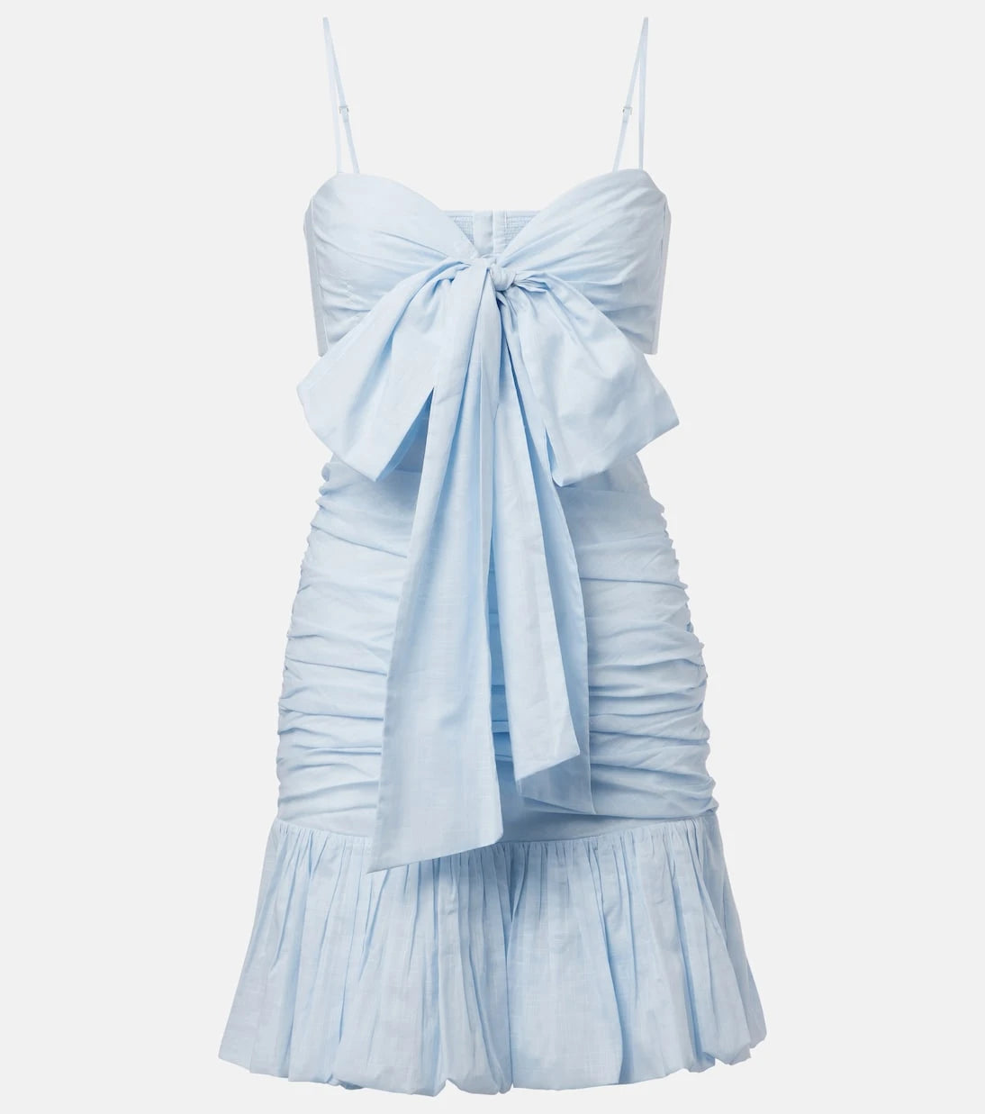 Zimmermann - فستان قصير قطني Rhiannon مزين بفيونكة