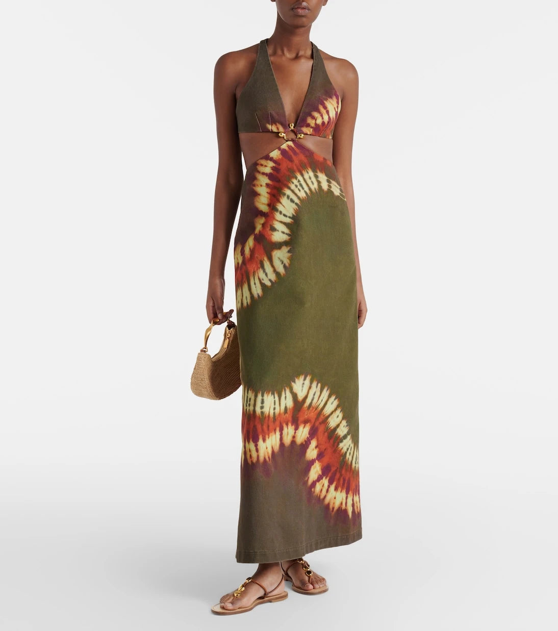 Alémais - Marilyn dyed denim midi dress