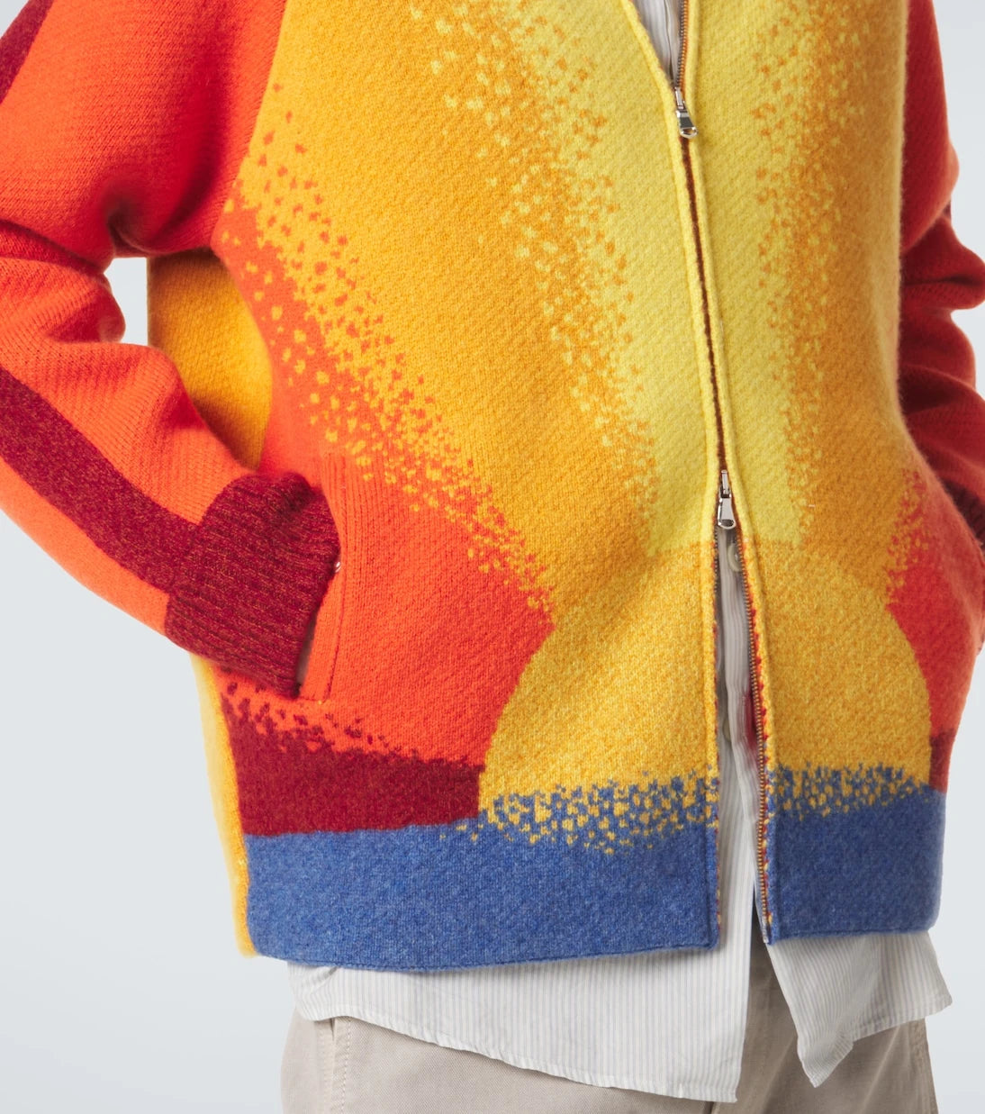 God's True Cashmere - Radiant Sun cashmere zip-up sweater