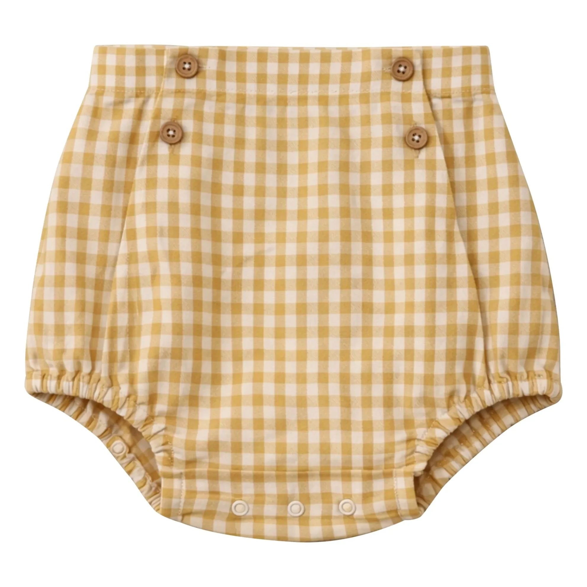Lililotte - Bloomer Julien Carreaux Seersucker Coton Bio | Yellow