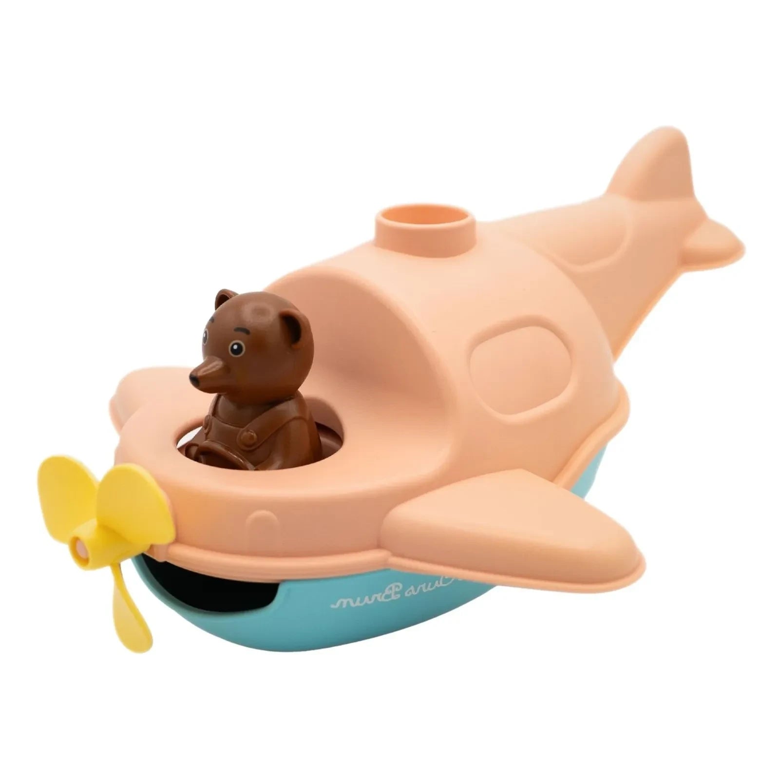 Simple - Bath floatplane - Single x Little Brown Bear | Peach
