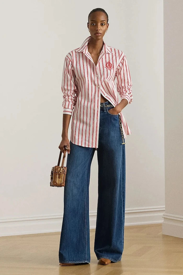 Lauren Ralph Lauren риза дамска от памук