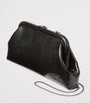 Skylar Snake-Embossed Leather Clutch Bag