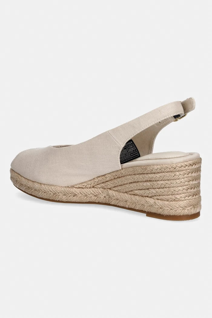 Tommy Hilfiger Kadın Mid Wedge Espad Slingback Platform Sandalet