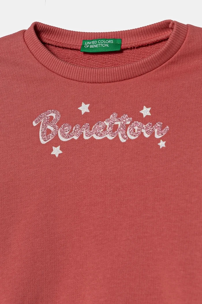 United Colors of Benetton Çocuk Pamuklu Sweatshirt