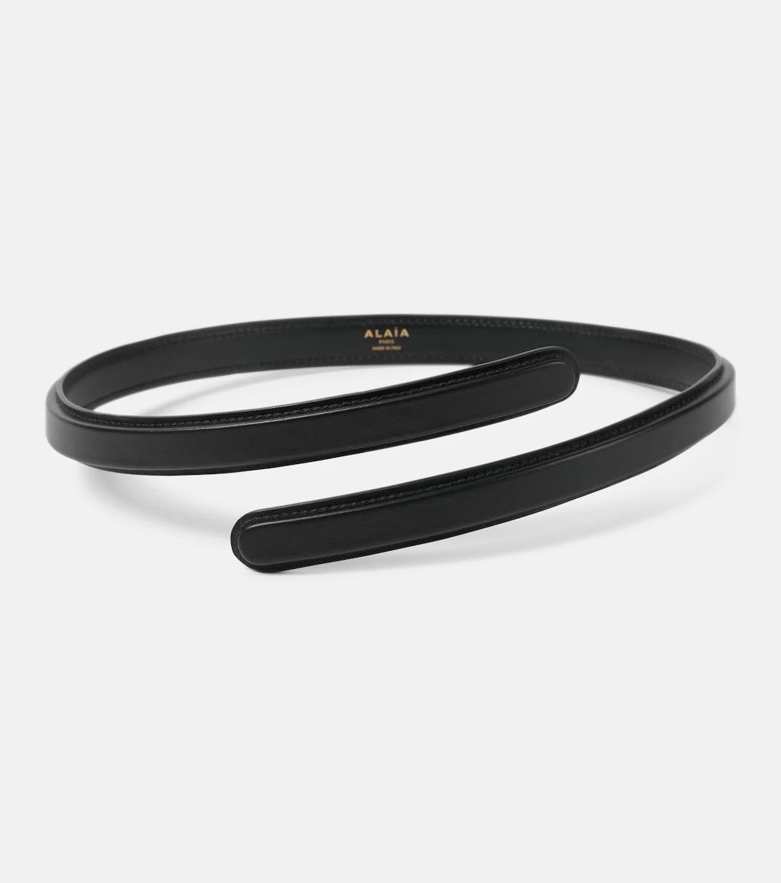 Alaïa - Flex Thin Twist leather belt