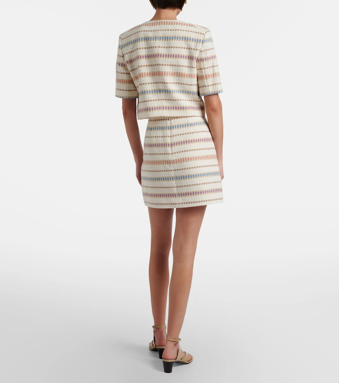 Veronica Beard - Ohemia cotton and wool-blend miniskirt