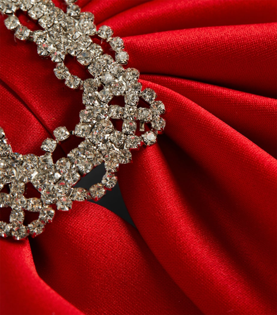 EMILY-LONDON Red Silk Luna Hair Clip