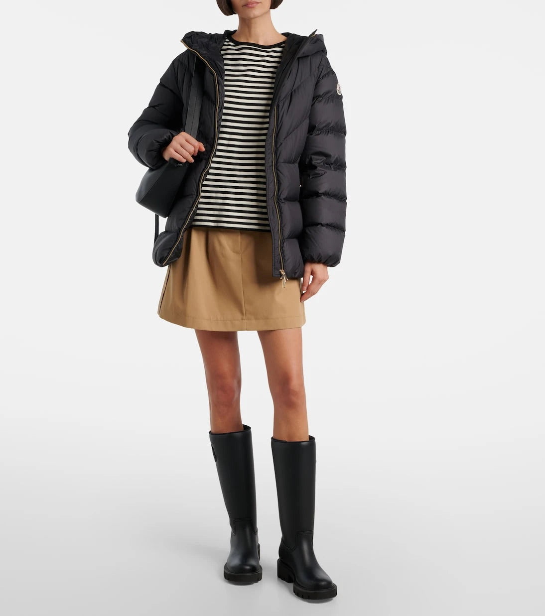 Moncler - Brosse belted hooded down jacket