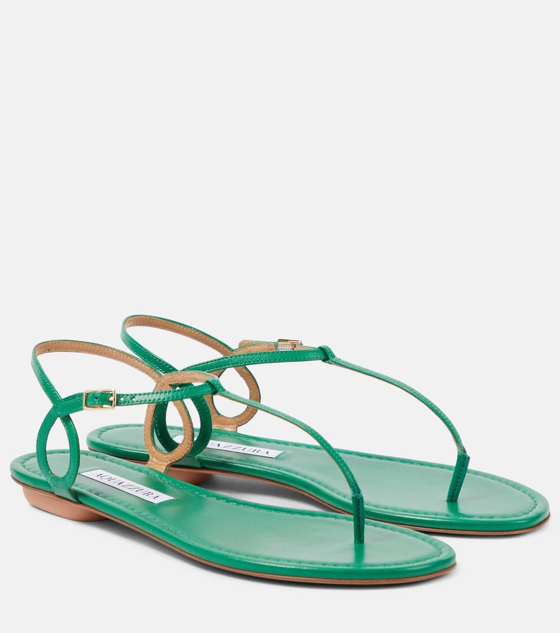 Aquazzura - Almost Bare leather thong sandals