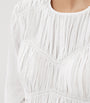 AllSaints White Gathered Melani Blouse