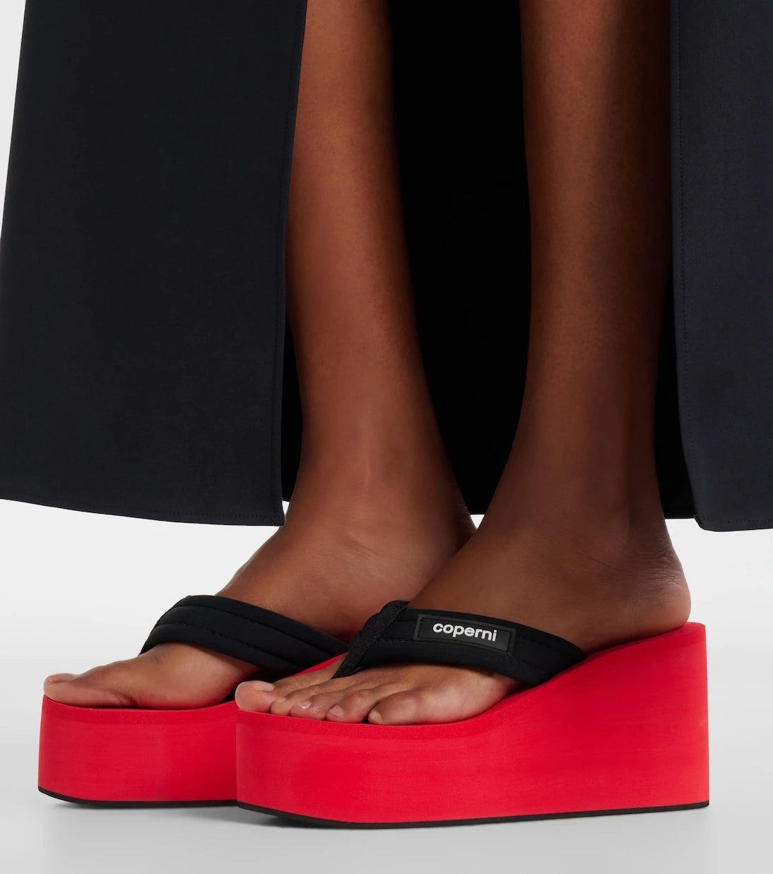 Coperni - Logo platform thong sandals