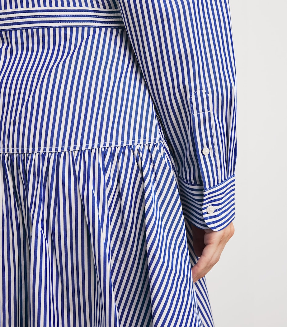 Polo Ralph Lauren Multi Cotton Stripe Mini Shirt Dress