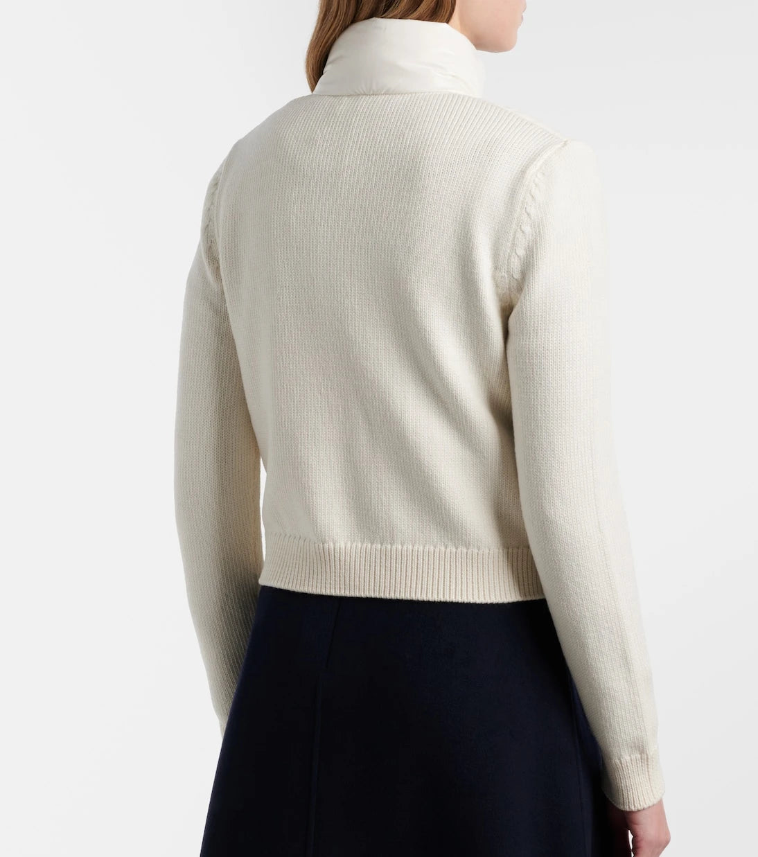 Moncler - Down-paneled wool cardigan