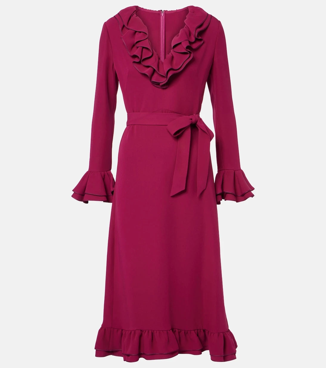 Valentino - Cady Couture ruffled midi dress