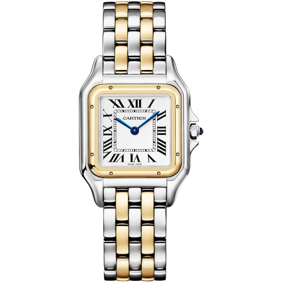 Medium Yellow Gold and Stainless Steel Panthère de Cartier Watch 27mm