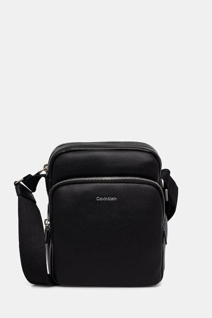 Calvin Klein Erkek Suni Deri Omuz Çantası