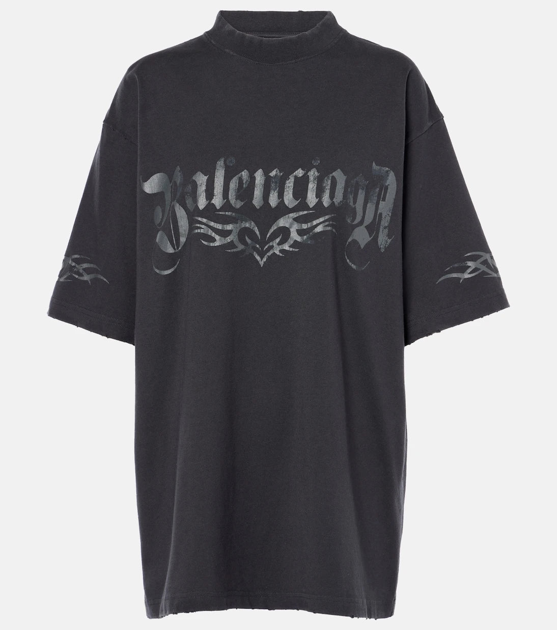 Balenciaga - Logo oversized cotton jersey T-shirt