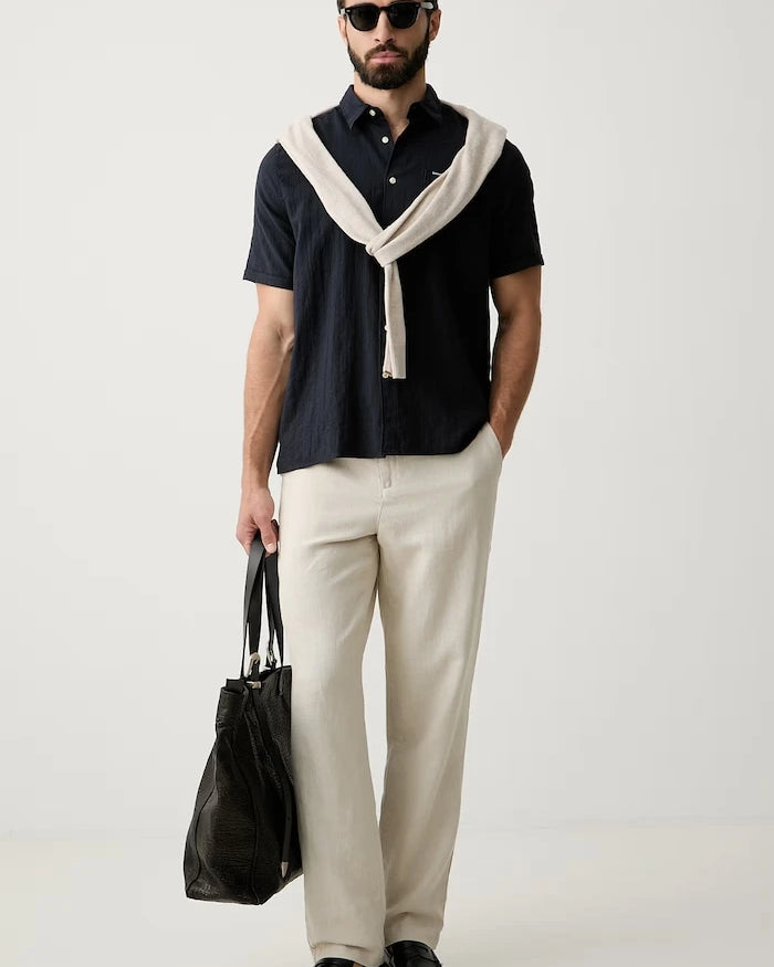 Barbour Kingswood pamuk ve elastan erkek gömleği