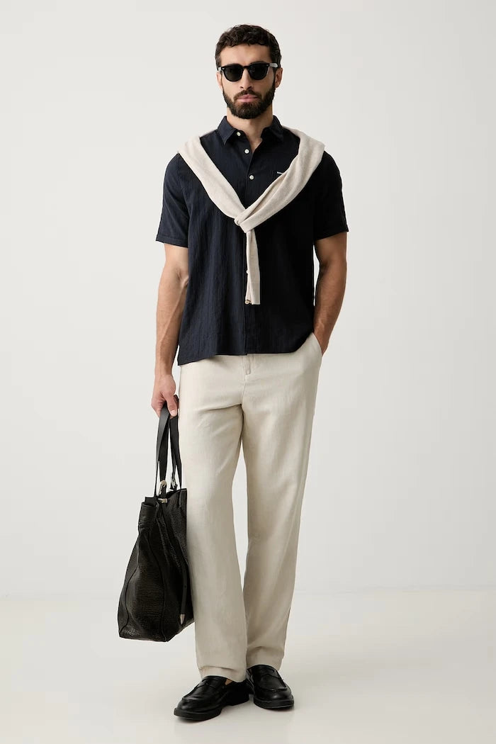 Barbour Kingswood pamuk ve elastan erkek gömleği