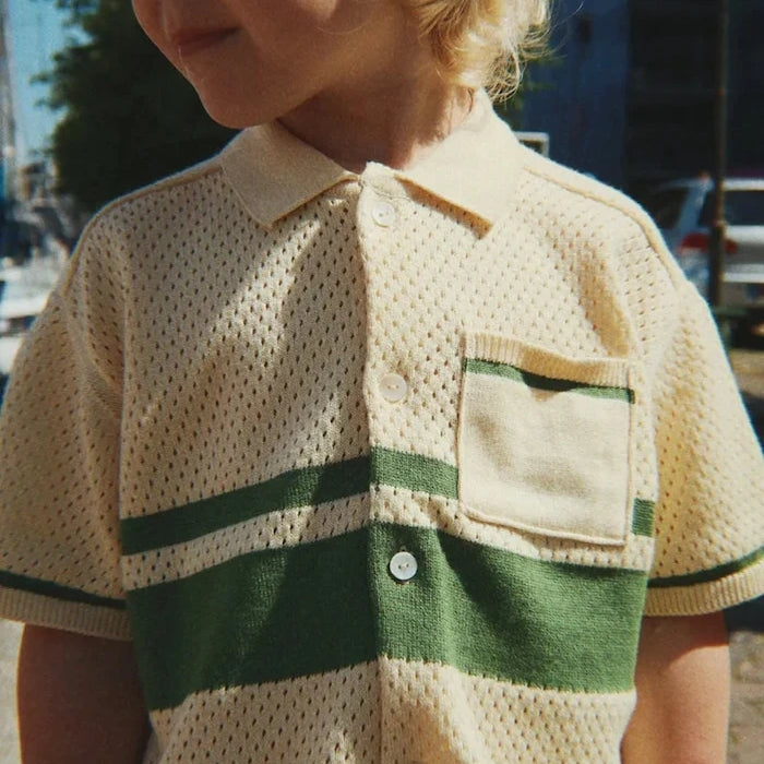 Konges Sløjd Çocuk Pamuk HAI KNIT SHIRT GOTS