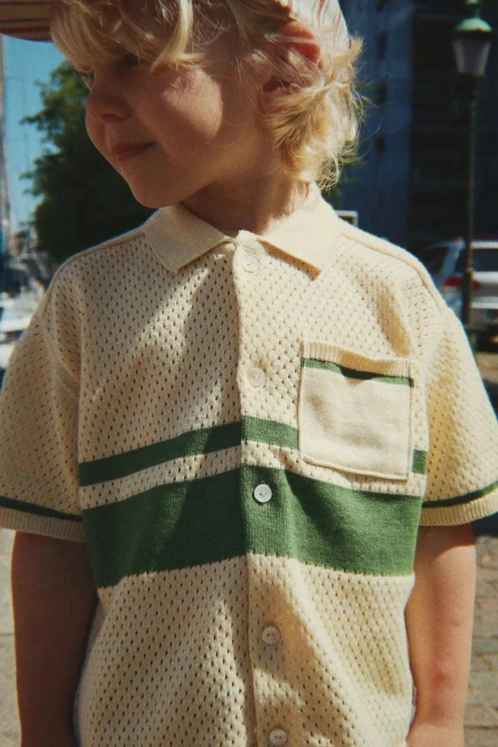 Konges Sløjd Çocuk Pamuk HAI KNIT SHIRT GOTS