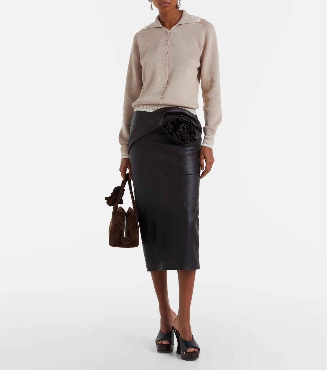 Magda Butrym - Cotton and cashmere cardigan