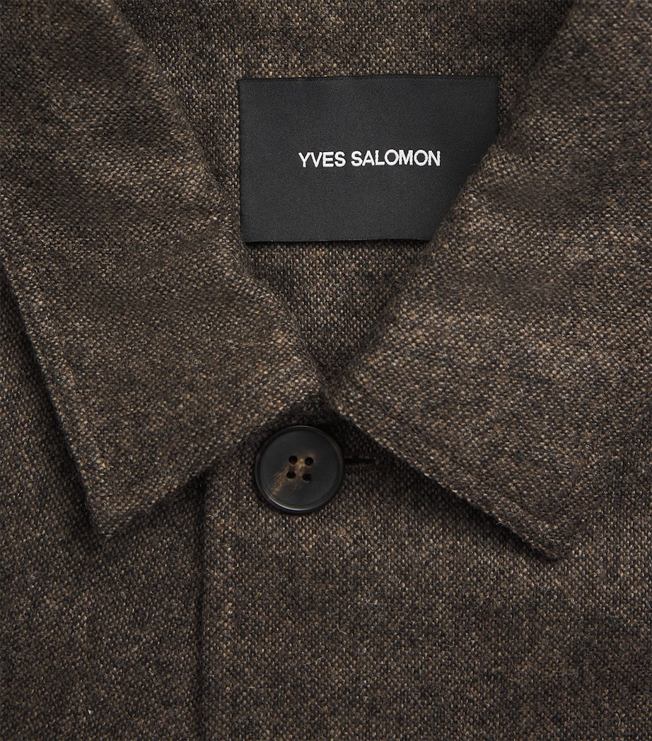 Yves Salomon Beige Wool-Cashmere Overshirt