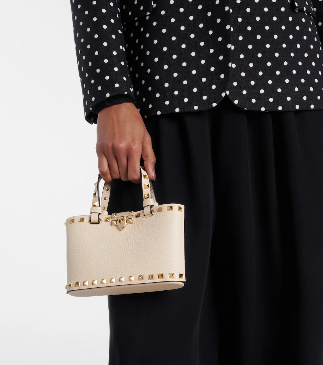 Valentino Garavani - Rockstud Mini leather tote bag