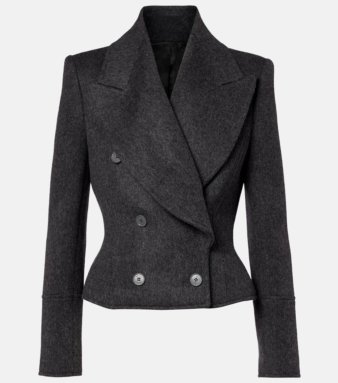 McQueen - Double-breasted wool jacket