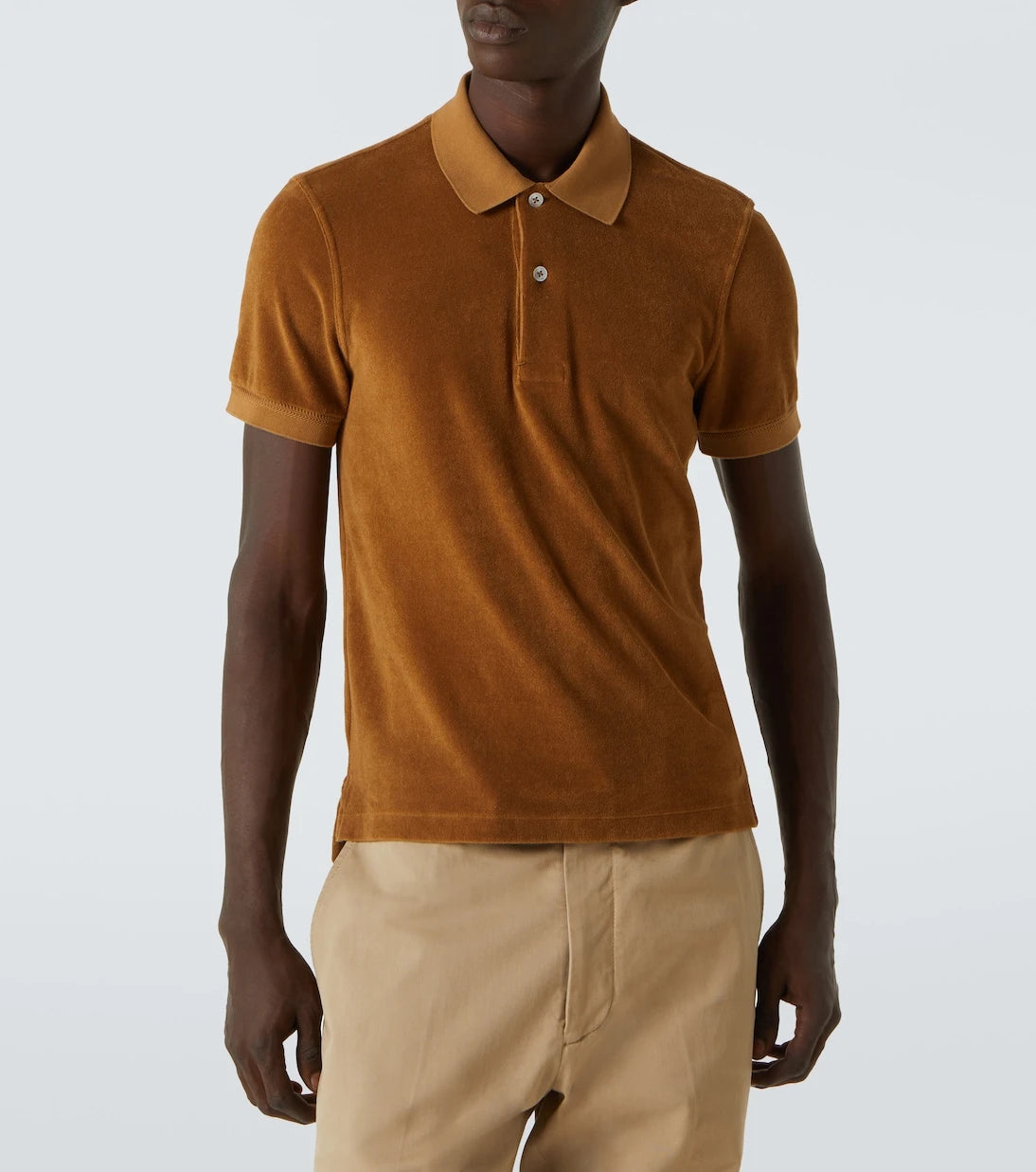 Tom Ford - Cotton-blend terry polo shirt