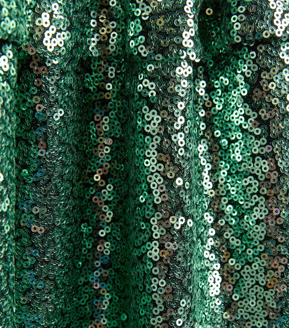 Edeline Lee Kids Green Sequinned Dress (4-12 Years)