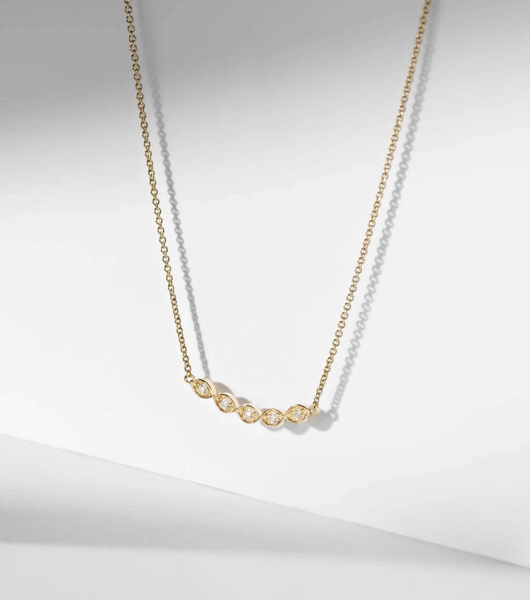 Sydney Evan - 14kt gold necklace with diamonds