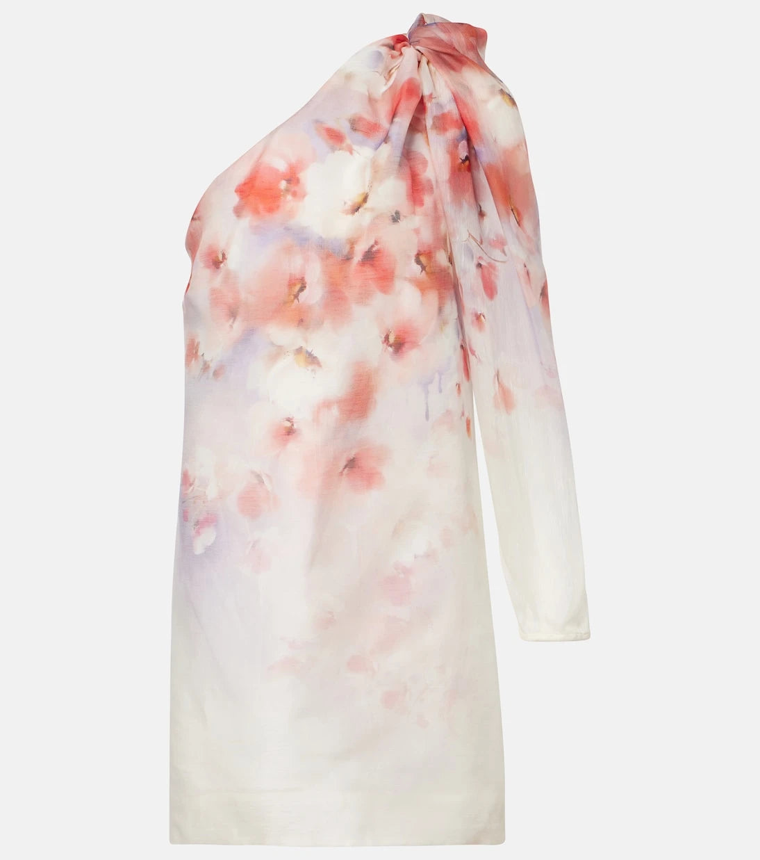 Zimmermann - Scarlet floral linen and silk minidress