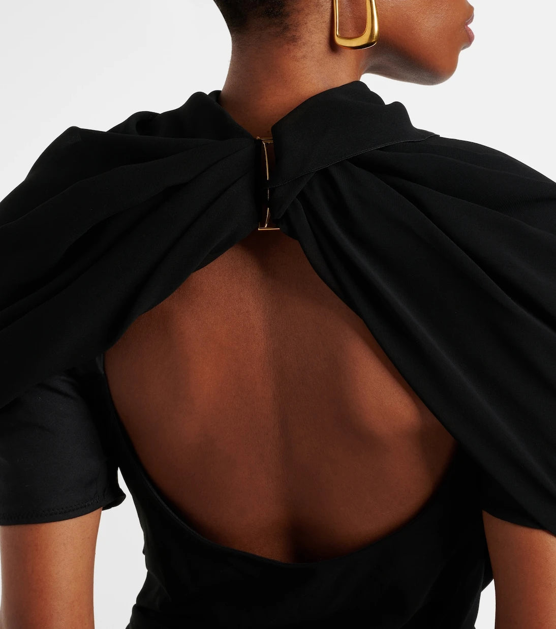 Jacquemus - Castagna draped chiffon minidress