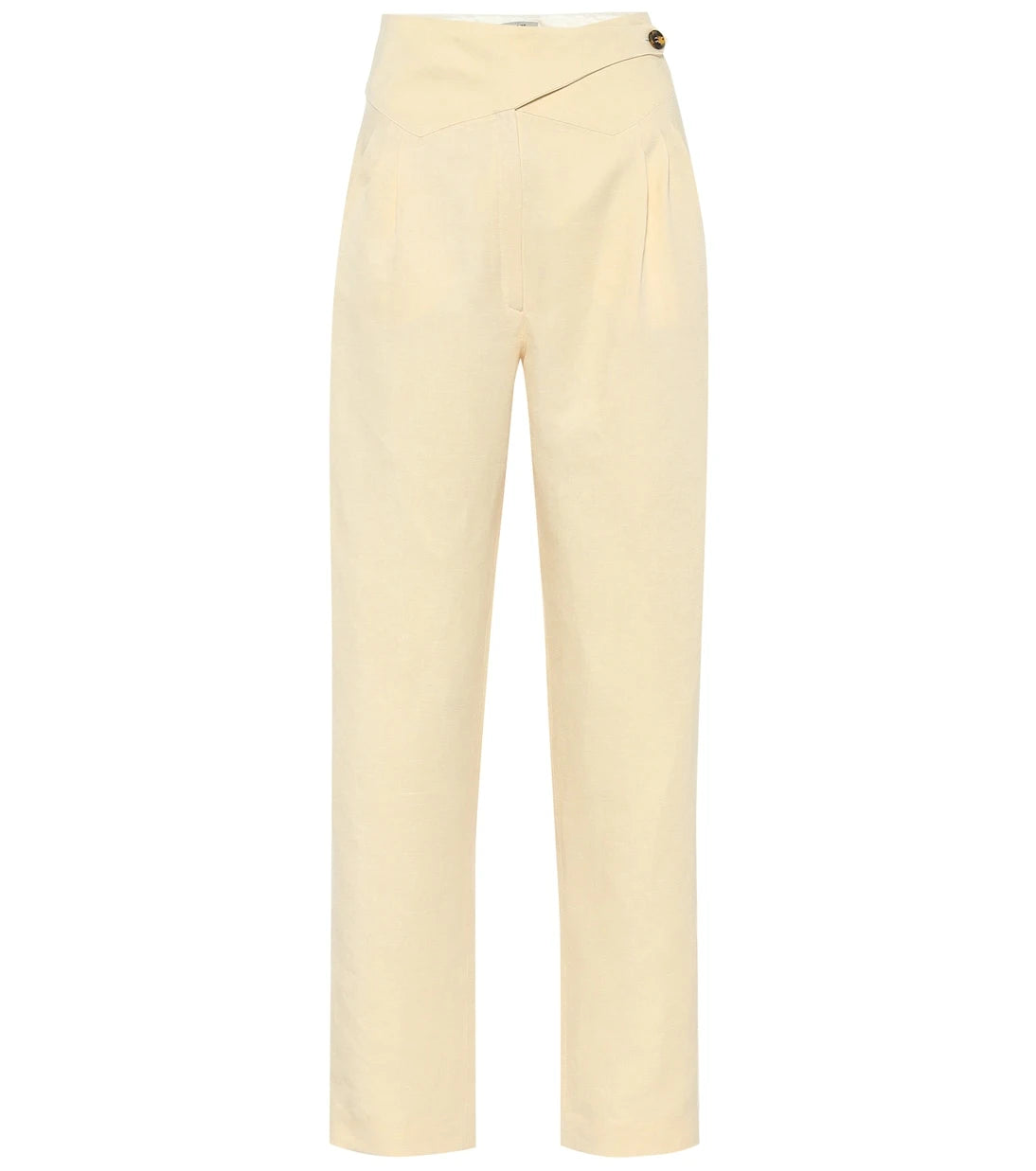 Blazé Milano - Basque linen and silk high-rise pants